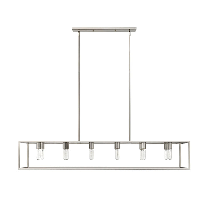 12-Light Satin Nickel Island Pendant