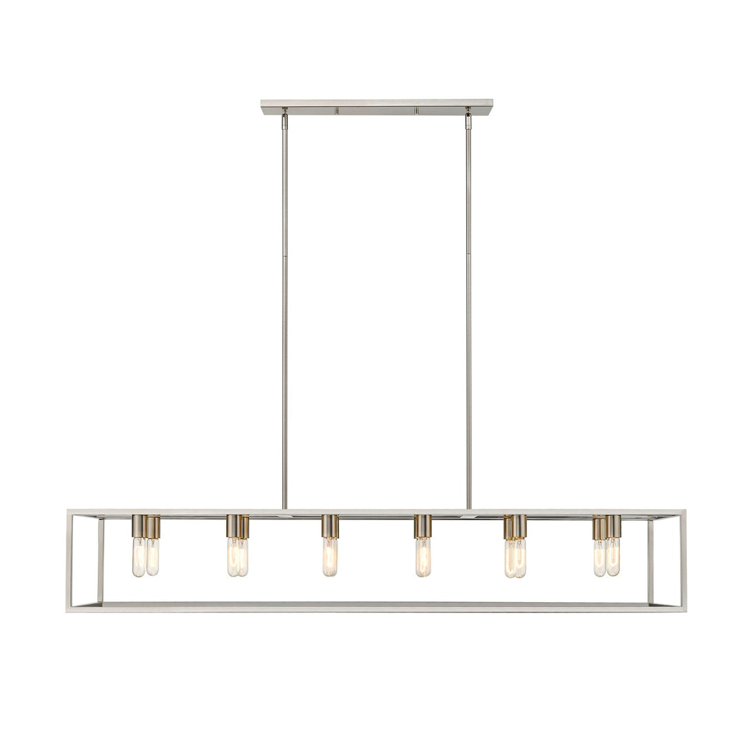 12-Light Satin Nickel Island Pendant