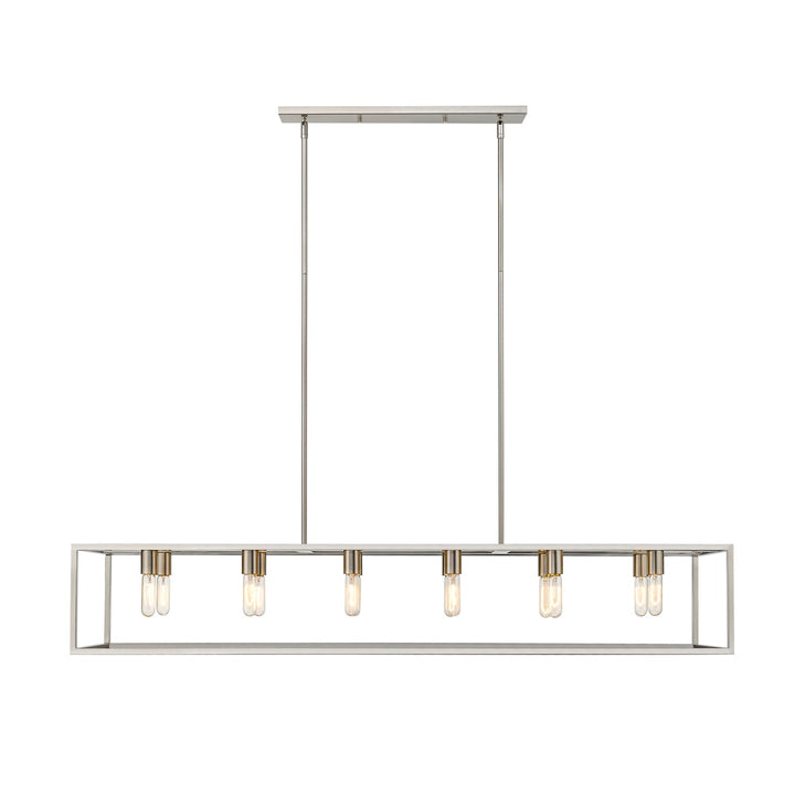 12-Light Satin Nickel Island Pendant