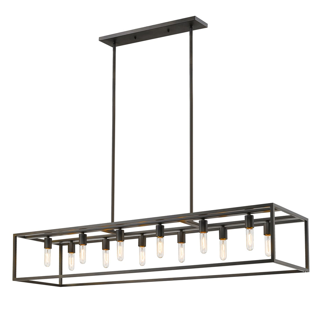 12-Light Oil-Rubbed Bronze Island Pendant