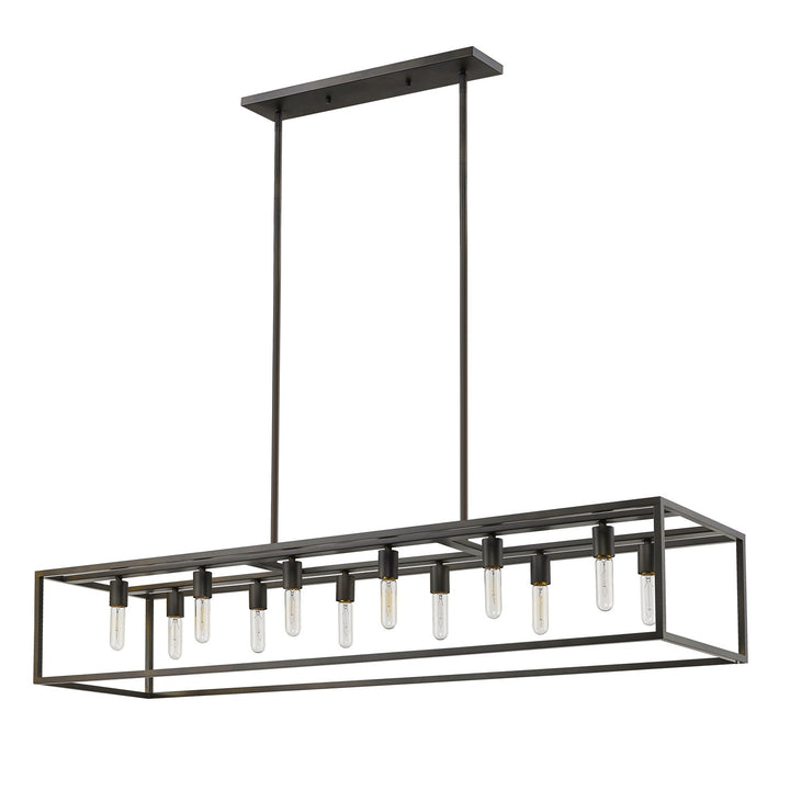 12-Light Oil-Rubbed Bronze Island Pendant
