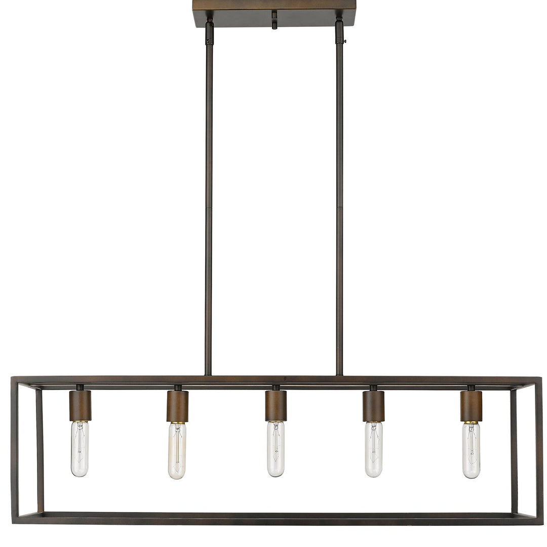 5-Light Soil-Rubbed Bronze Island Pendant