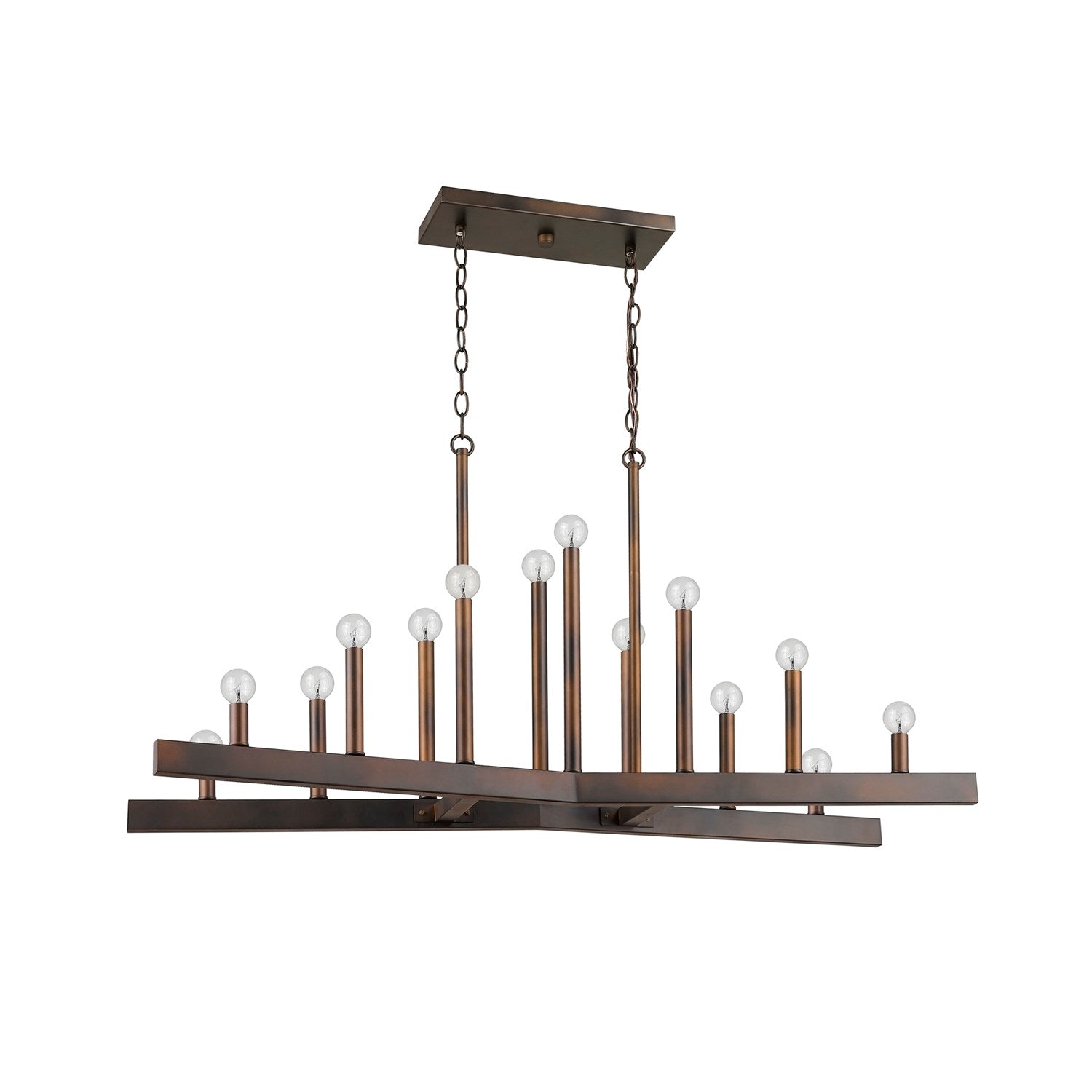14-Light Oil-Rubbed Bronze Island Pendant by Acclaim Lighting