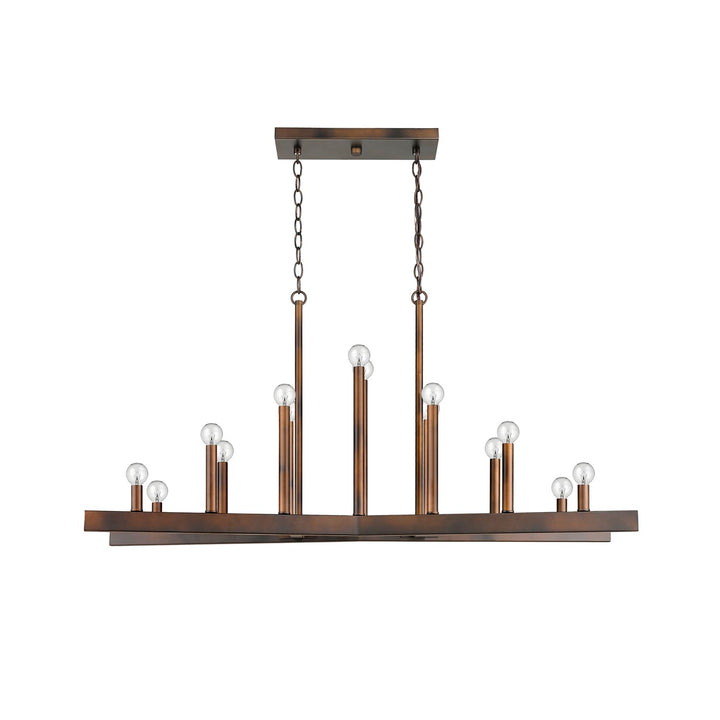 14-Light Oil-Rubbed Bronze Island Pendant