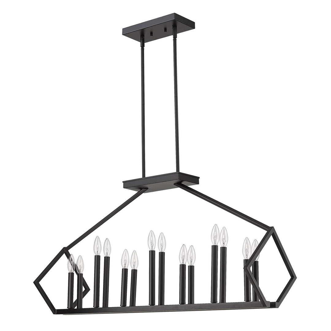 14-Light Matte Black Island Pendant by Acclaim Lighting