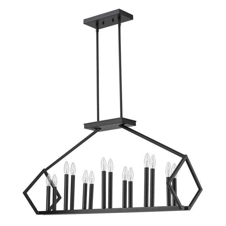 14-Light Matte Black Island Pendant by Acclaim Lighting