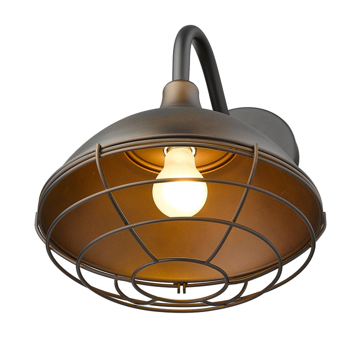 1-Light Oil-Rubbed Bronze Wall Light