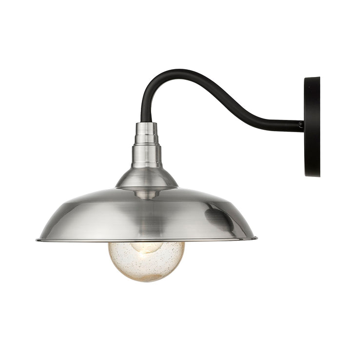 1-Light Satin Nickel Wall Light