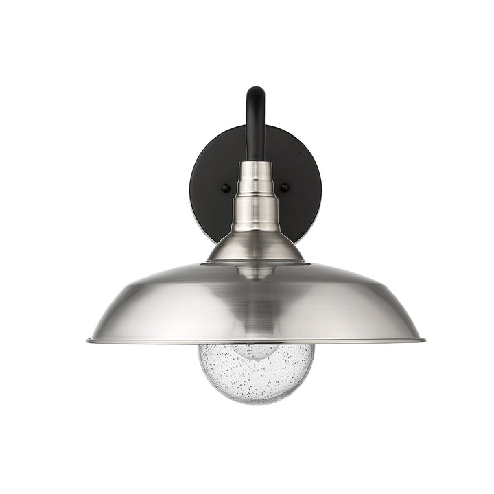 1-Light Satin Nickel Wall Light