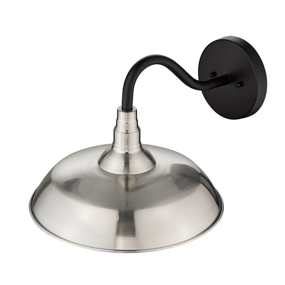 1-Light Satin Nickel Wall Light