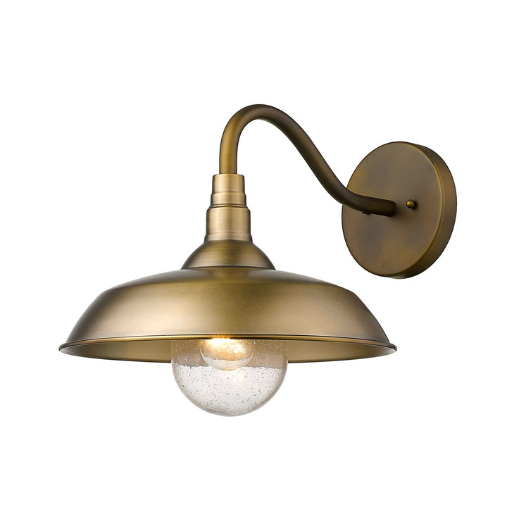 1-Light Antique Brass Wall Light