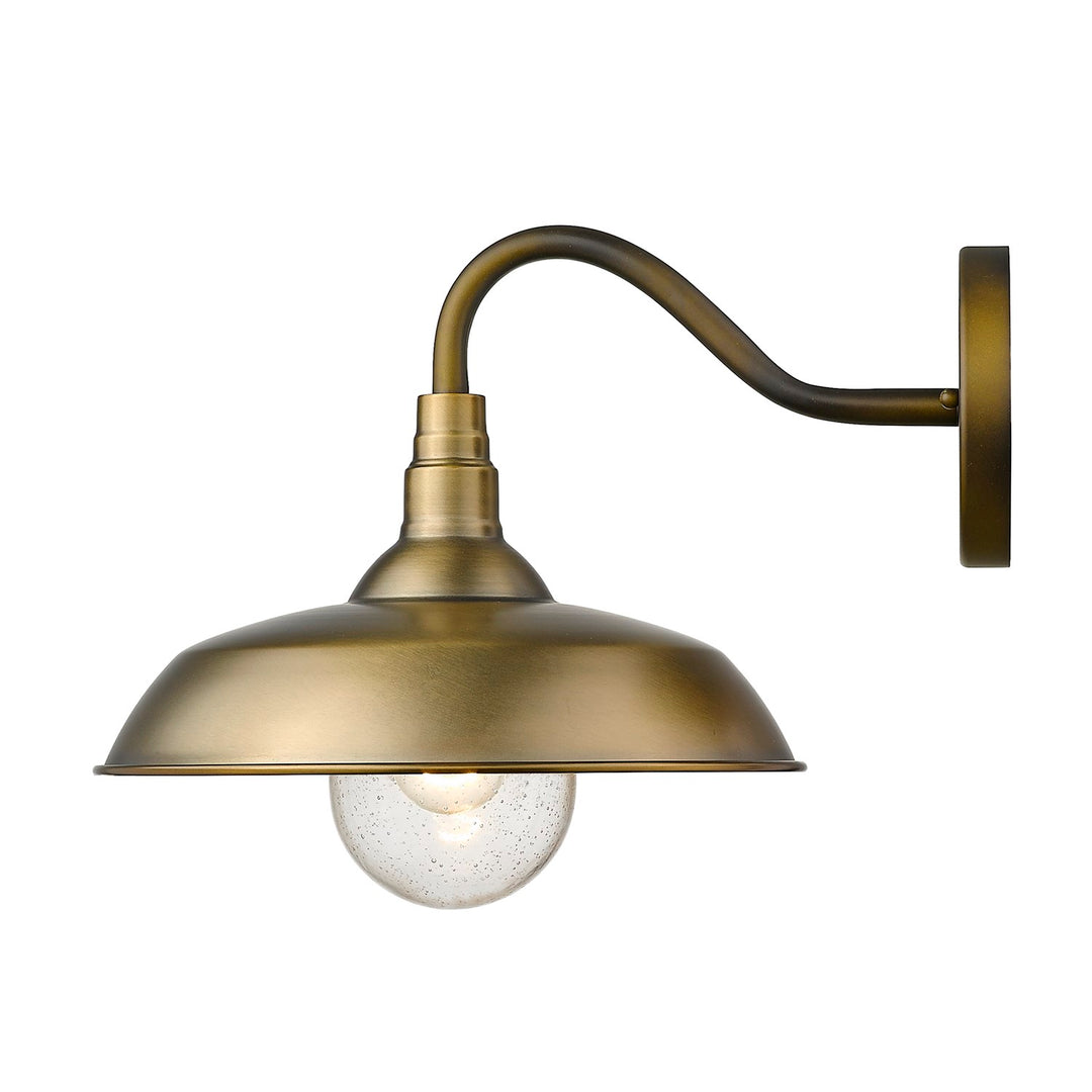1-Light Antique Brass Wall Light