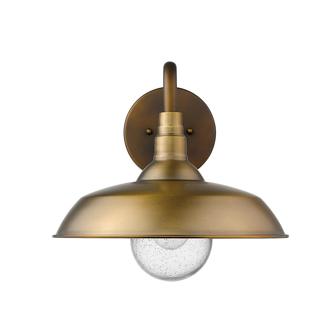 1-Light Antique Brass Wall Light