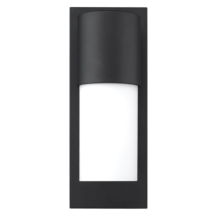 1-Light Matte Black Wall Light