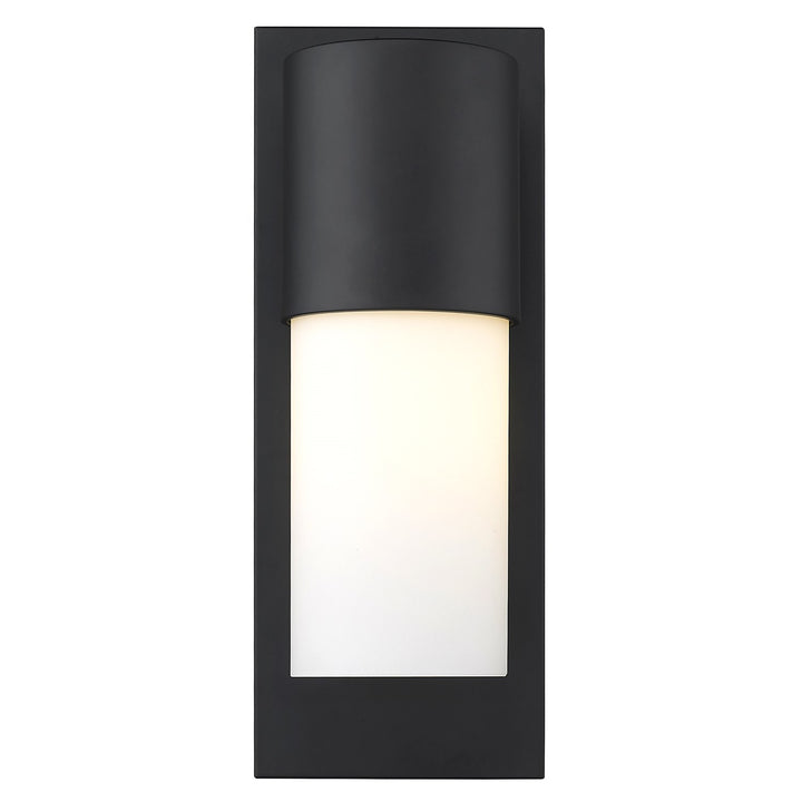 1-Light Matte Black Wall Light