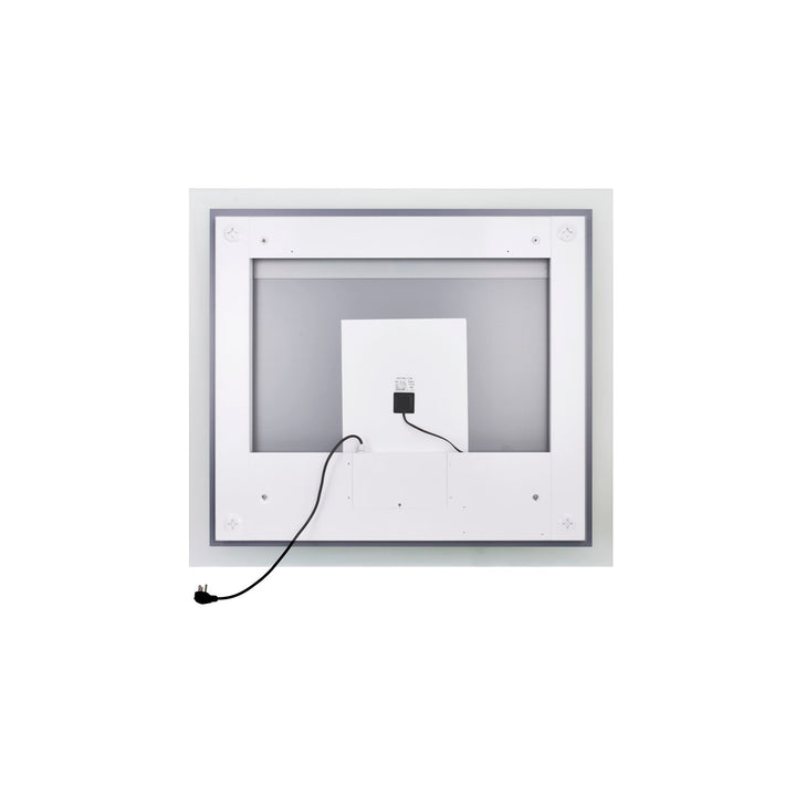 Rectangle Matte White Led 40 In. Mirror From Our  Collection