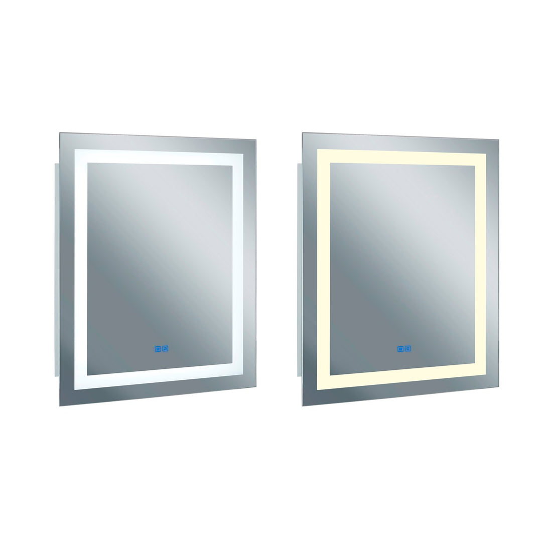 Square Matte White Led 36 In. Mirror From Our  Collection by CWI Lighting