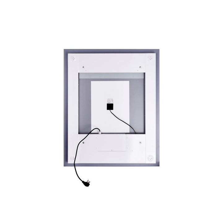 Square Matte White Led 36 In. Mirror From Our  Collection