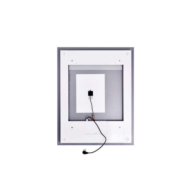 Rectangle Matte White Led 32 In. Mirror From Our  Collection