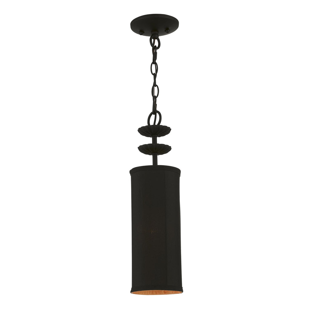 1 Light Black Mini Pendant by Livex Lighting