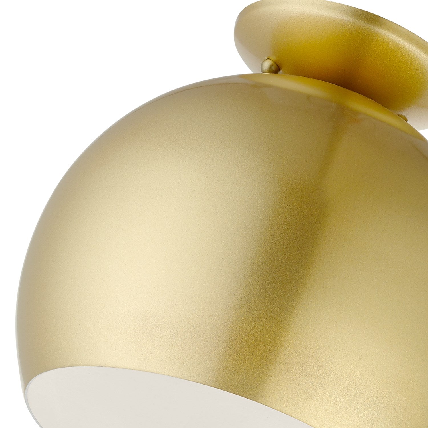1 Light Soft Gold Semi-Flush Mount