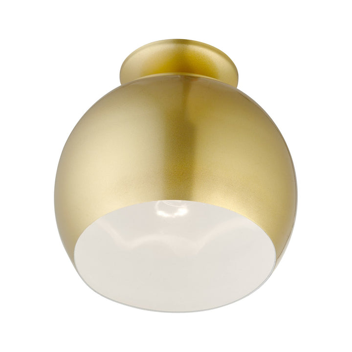 1 Light Soft Gold Semi-Flush Mount