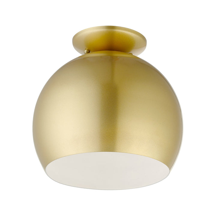 1 Light Soft Gold Semi-Flush Mount