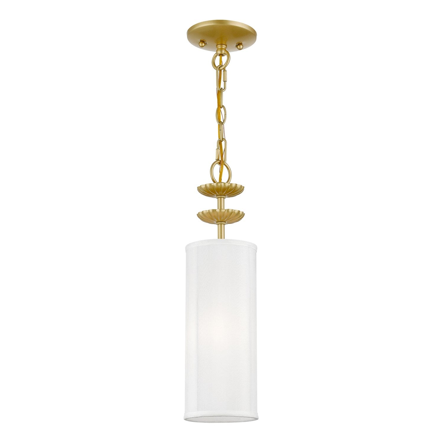 1 Soft Gold Mini Pendant by Livex Lighting