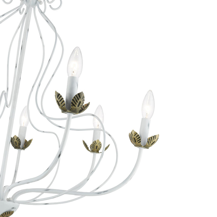 7 Light Antique White Chandelier
