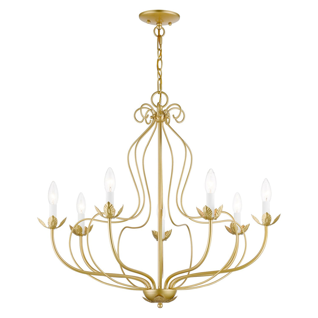 7 Light Soft Gold Chandelier