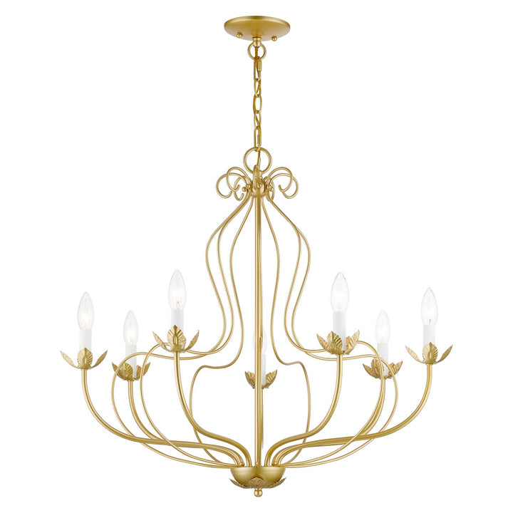 7 Light Soft Gold Chandelier