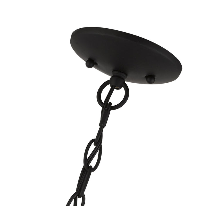 7 Light Black Chandelier