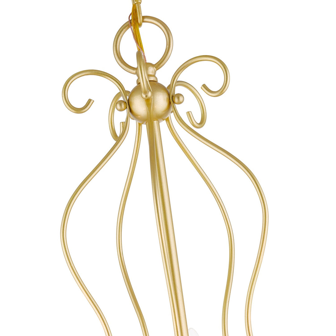 5 Light Soft Gold Chandelier