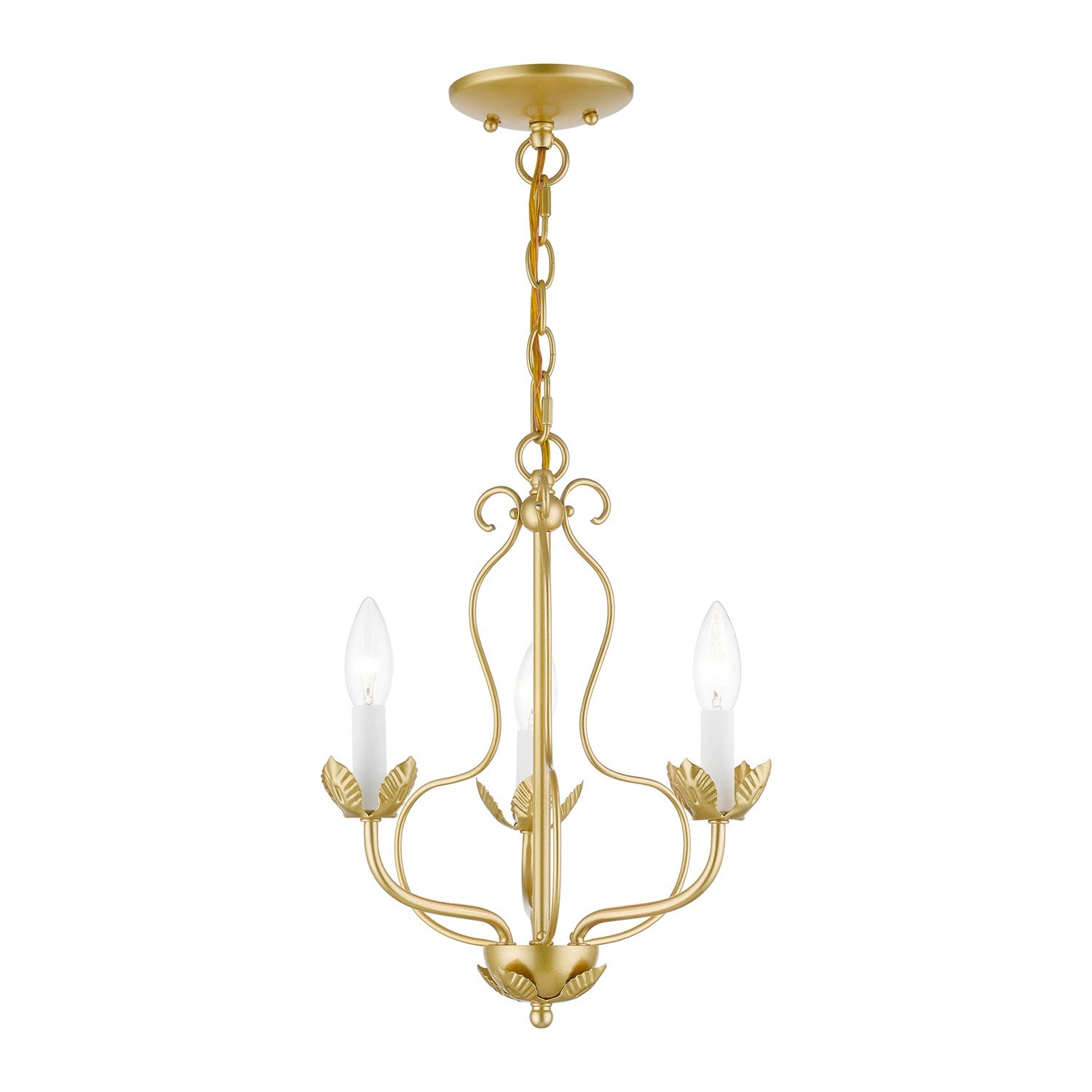 3 Light Soft Gold Chandelier by Livex Lighting