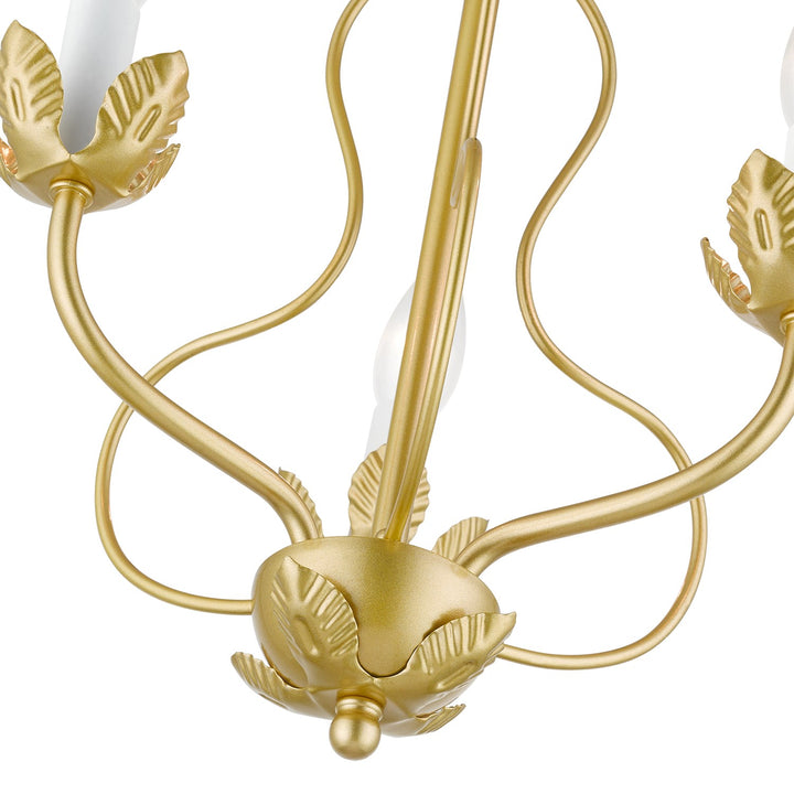 3 Light Soft Gold Chandelier