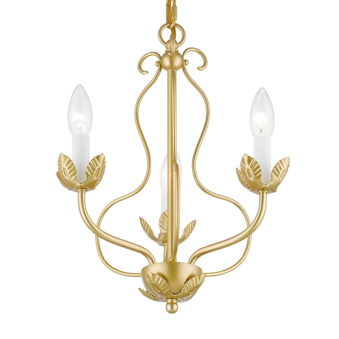 3 Light Soft Gold Chandelier