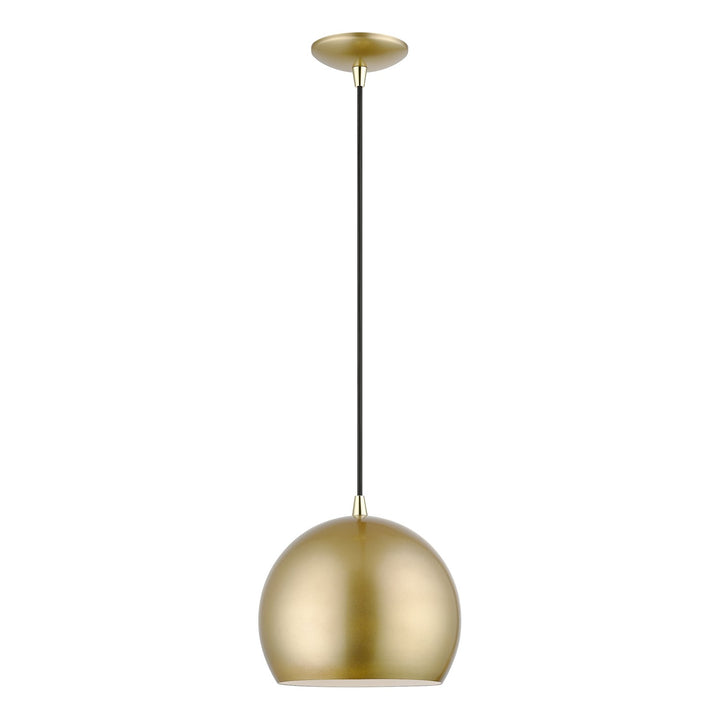 1 Light Soft Gold Pendant by Livex Lighting