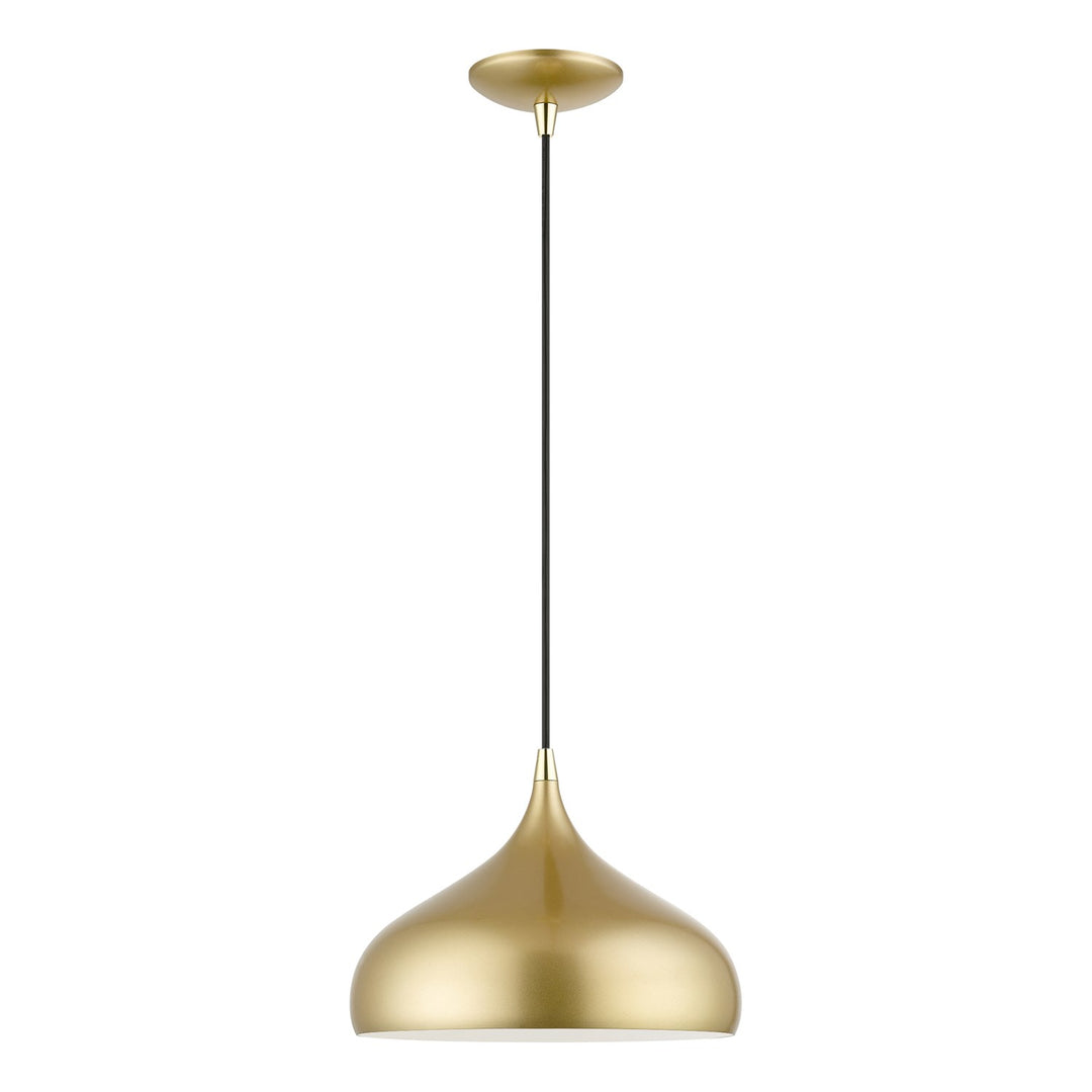 1 Light Soft Gold Pendant by Livex Lighting