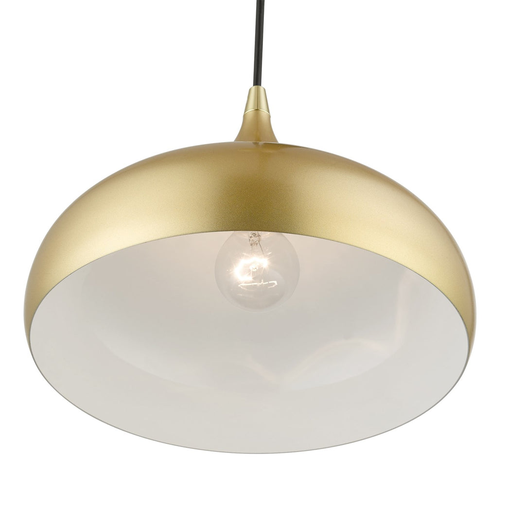 1 Light Soft Gold Pendant