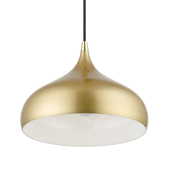 1 Light Soft Gold Pendant