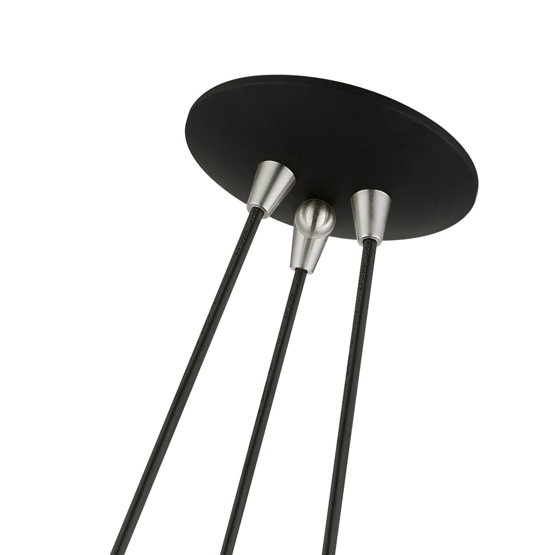 3 Light Black Cluster Pendant