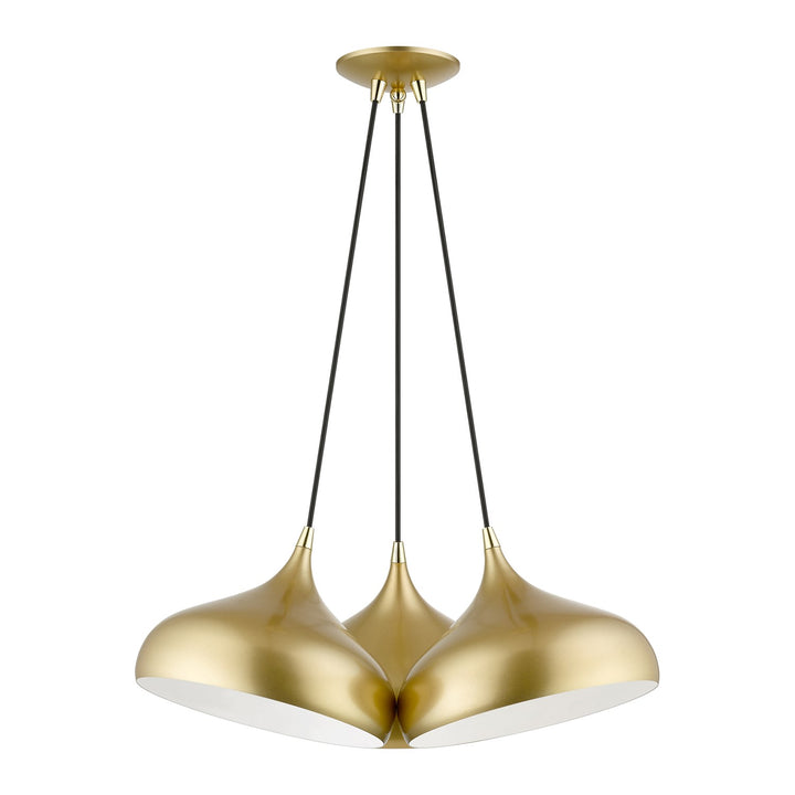 3 Light Soft Gold Cluster Pendant by Livex Lighting