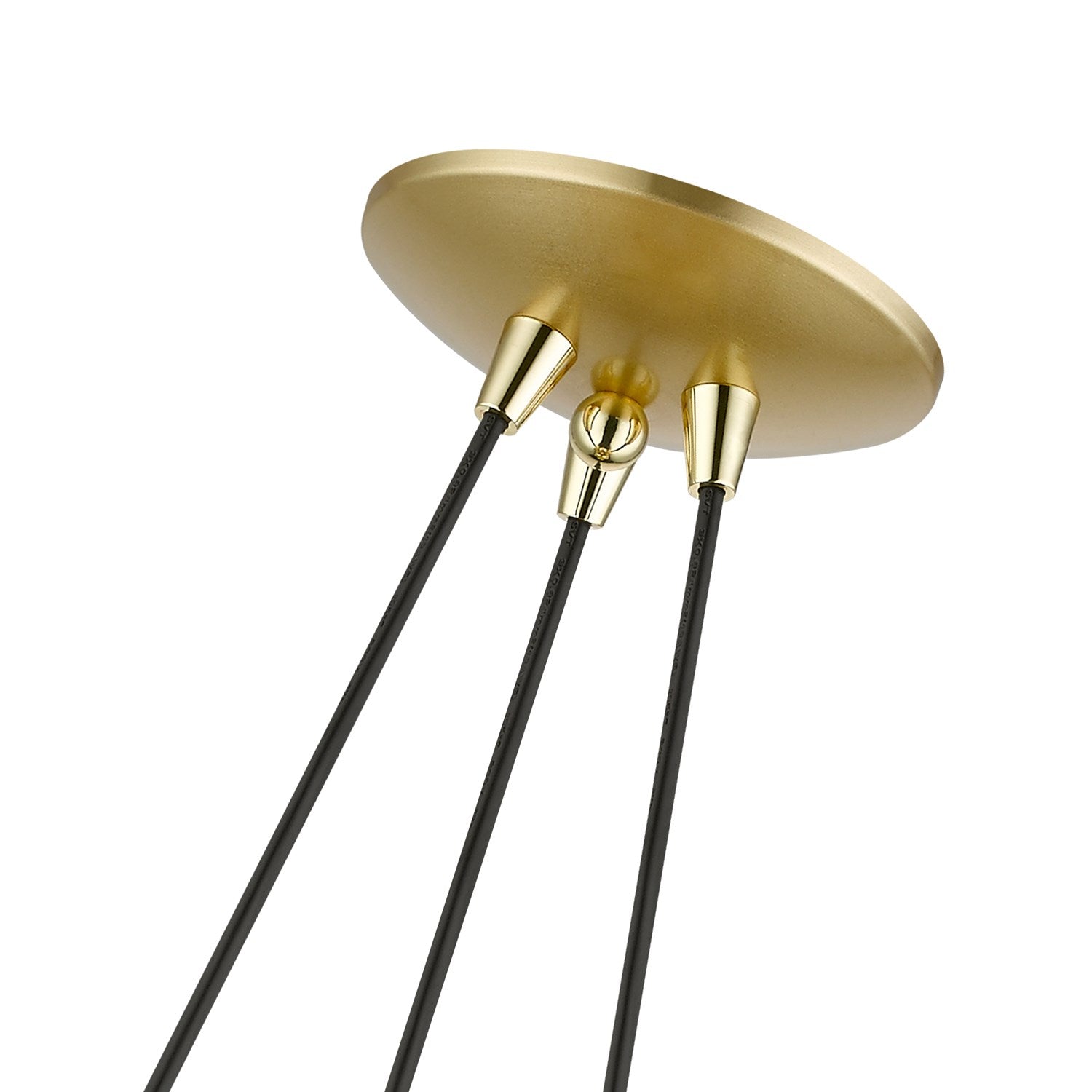 3 Light Soft Gold Cluster Pendant