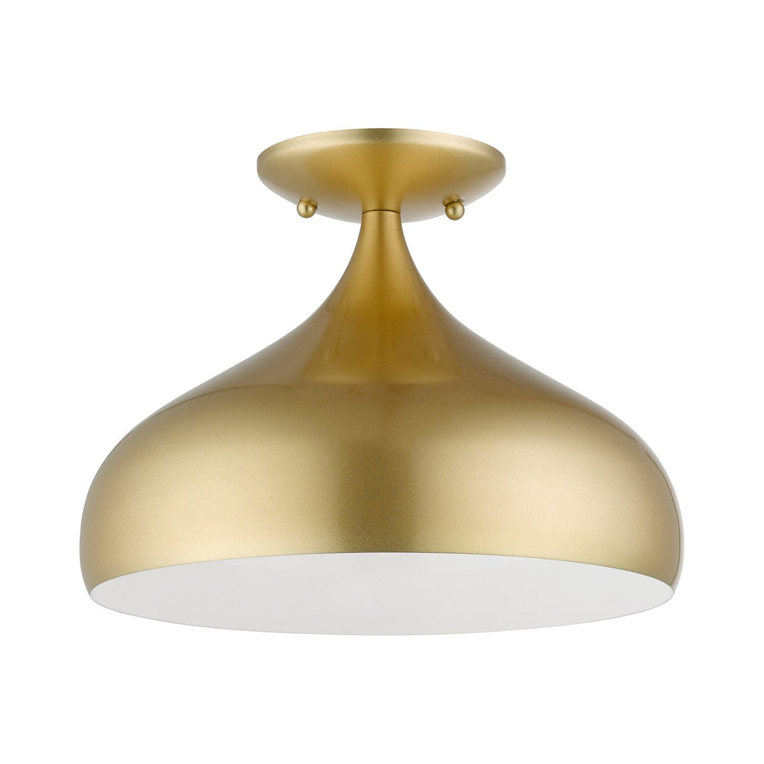 1 Light Soft Gold Semi-Flush Mount by Livex Lighting