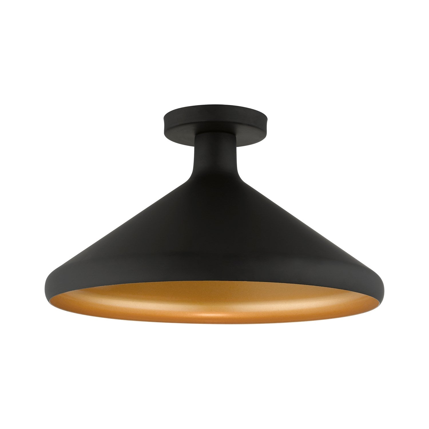 1 Light Black Semi-Flush Mount by Livex Lighting