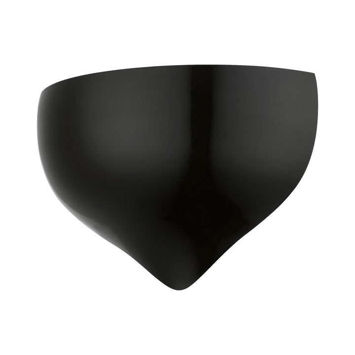 1 Light Shiny Black Wall Sconce