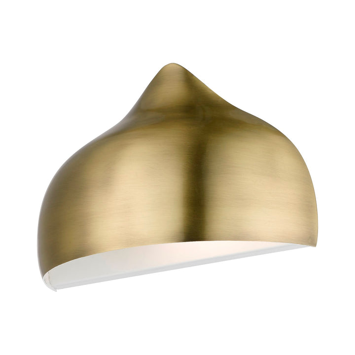 1 Light Antique Brass Wall Sconce