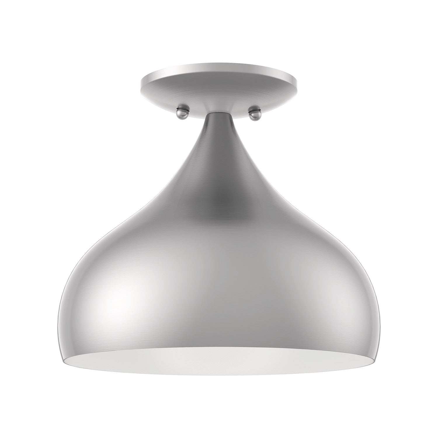 1 Light Brushed Nickel Semi-Flush Mount by Livex Lighting