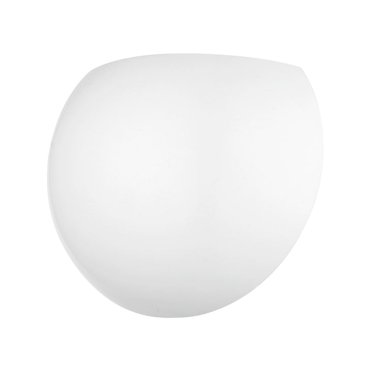 1 Shiny White Wall Sconce