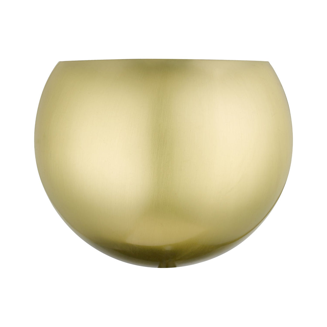 1 Light Satin Brass Wall Sconce by Livex Lighting